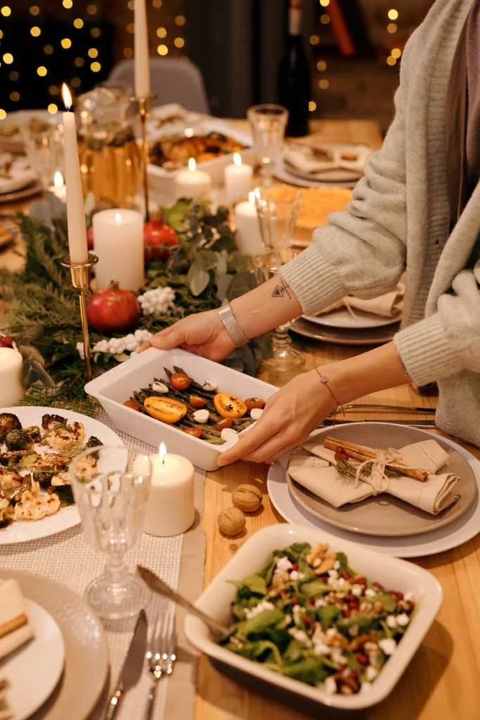Kerstdiner frisse salade